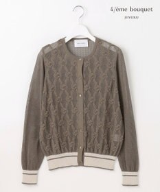 自由区 【カトリエムブーケ】Motif de roses ローズモチーフカーディガン