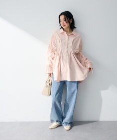 Green Parks 【WEB限定】ドロストシャーリングウエストタックシャツⅡ