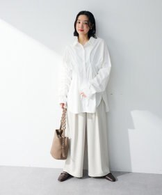 Green Parks 【WEB限定】ドロストシャーリングウエストタックシャツⅡ