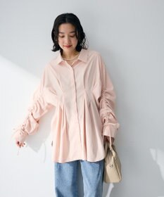 Green Parks 【WEB限定】ドロストシャーリングウエストタックシャツⅡ