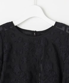 ANY SIS 【2SET】ジャガード ケープ トップス × サロペット