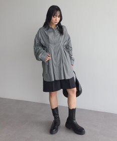 Green Parks 【WEB限定】ドロストシャーリングウエストタックシャツⅡ