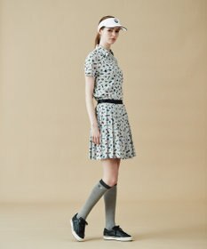 23区GOLF 【WOMEN】PARISモチーフプリント プリーツスカート