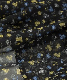 Green Parks レースドッキング花柄ティアードスカート