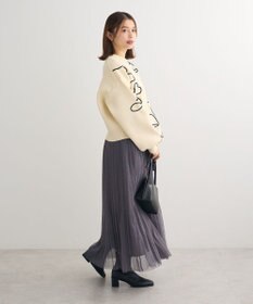 Green Parks ・ＥＬＥＮＣＡＲＥ　ＤＵＥ　コード刺繍花柄ニット