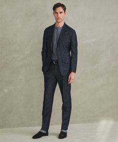 GOTAIRIKU 新素材セットアップ【通気性抜群/洗える/シワになりにくい】カラミプリントストレッチセットアップ ジャケット