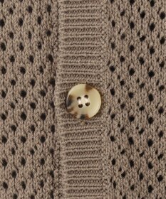 J.PRESS YORK STREET 【UNISEX】テープヤーンメッシュ カーディガン