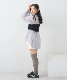 earth music&ecology ラメミックスフェザービスチェ