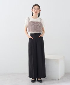 earth music&ecology ラメミックスフェザービスチェ