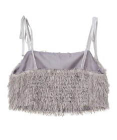 earth music&ecology ラメミックスフェザービスチェ