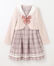 ANY KIDS 【2点セット】セーラージャケット+チェックワンピース