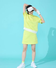 FILA GOLF／marie claire 【FILA GOLF】 裾切り替え半袖モックネックシャツ｜セットアップ可