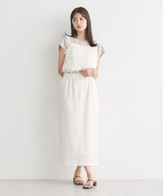 earth music&ecology ラメミックスフェザービスチェ