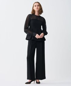 uncrave 【防シワ・洗濯機洗い可】ウォッシャブルダブルクロス ビスチェ ブラウス