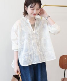 AMERICAN HOLIC スキッパーレースブラウス