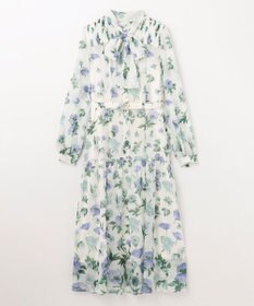 GRACE CONTINENTAL グラデフラワープリントワンピース