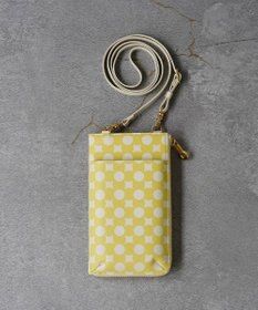 MIYABIYA La quoh with kirakaracho 南蛮七宝プリントレザー スマホポシェット