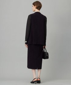 ICB 【洗える】ストレッチスエード ジレ