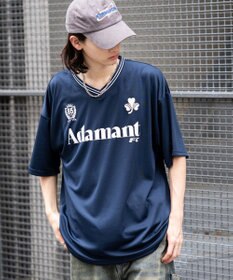 WEGO 【２点セット/ユニセックス着用ITEM/吸水速乾】アクセ付きメッシュロゴT（SS）