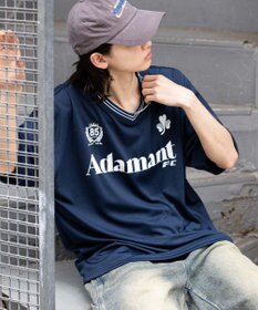 WEGO 【２点セット/ユニセックス着用ITEM/吸水速乾】アクセ付きメッシュロゴT（SS）