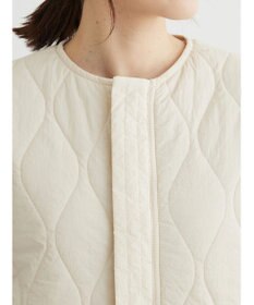 Green Parks ヒョウタンキルトミドル丈ベスト