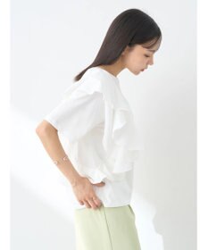 earth music&ecology アシメフリルプルオーバー