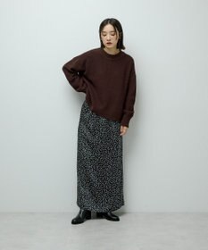 Green Parks すっきり見えシルエットサテンナロースカート