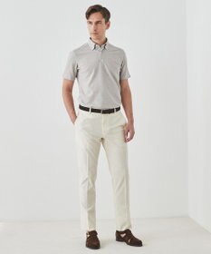 GOTAIRIKU 麻混・襟しっかり【洗える/通気性】ノルマンディーリネン ボタンダウンポロシャツ(25年モデル)