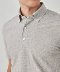 GOTAIRIKU 麻混・襟しっかり【洗える/通気性】ノルマンディーリネン ボタンダウンポロシャツ(25年モデル)