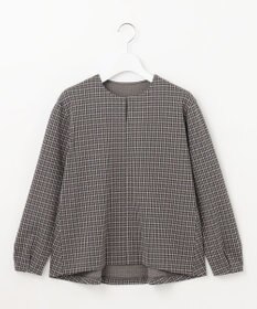 J.PRESS LADIES L ガンクラブチェック ペプラム カットソー