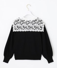 ANY SIS 【2WAY】レース襟付き ニット