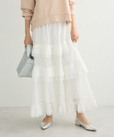 Green Parks ・ＥＬＥＮＣＡＲＥ　ＤＵＥ　プリーツフリルシアースカート