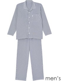 ワコール／睡眠科学 メンズ パジャマ 長袖 長ズボン 綿100%(本体) ここちよく眠れる あったか YGW007 睡眠科学／ワコール