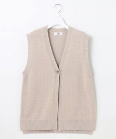 J.PRESS LADIES 【洗える】 LICOテープベスト ニット ジレ