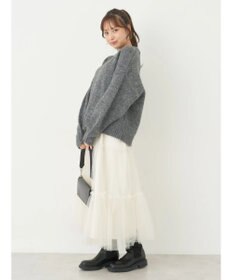 earth music&ecology ファンシーヤーンメランジプルオーバー