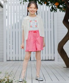 組曲 KIDS 【150-160㎝】 フリルヘムショートパンツ