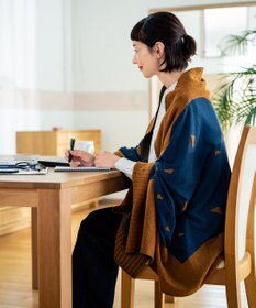 nitorito 【UNISEX】mountain&moon 山と月モチーフ柄 ストール