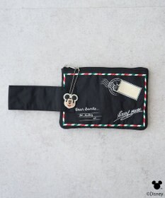 earth music&ecology 【予約】Disney/ミッキーチャーム付きレターモチーフポーチ