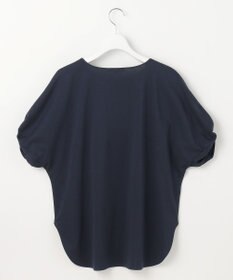 自由区 S 【接触冷感・UVカット・吸水速乾・抗菌防臭・洗える】ハイツイストポンチスリーブディティール カットソー