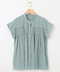 組曲 L ギャザーライトデシンシャーリング ブラウス