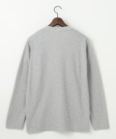 JOSEPH ABBOUD 【オーガニックコットン/JAPANファブリック】スラブインレイ Vネック 長袖 Ｔシャツ