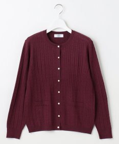 J.PRESS LADIES 【洗える】KNIT BASIC クルーネック カーディガン
