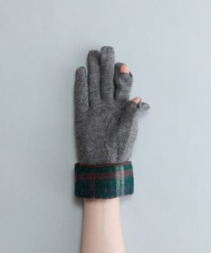 ORuKuBET タータンチェックカフスジャージグローブ(WOMEN)【タッチパネル対応】