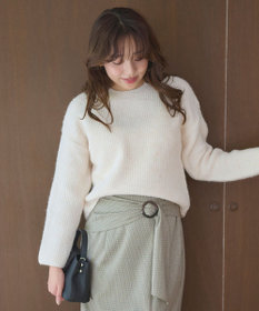 Feroux 【洗える】バックルデザイン タイトスカート