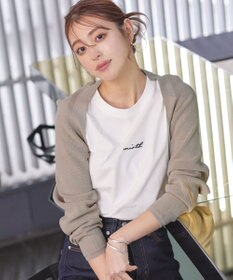 Tiaclasse 【洗える】クロップドニットボレロ