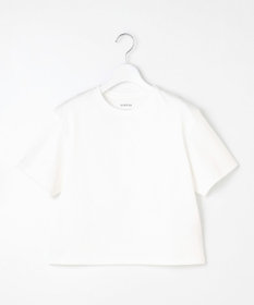23区 【エステータ】スーピマコットン プレミアムジャージー 半袖クロップド丈Tシャツ
