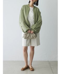 Green Parks AnriettMusee シャーリングスリーブＴシャツ＋レースキャミソールＳＥＴ