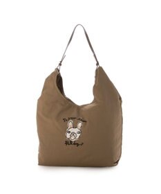 UNBILLION カシュカシュ cachecache / アニマルドローイング刺繍ナイロントート