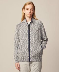 JOSEPH ABBOUD MOUNTAIN 【洗える・イタリア糸使用】 コットンスラブ ニット ブルゾン