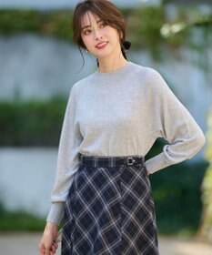 ANY SIS 【洗える】カシミヤブレンドパフ袖 ニット